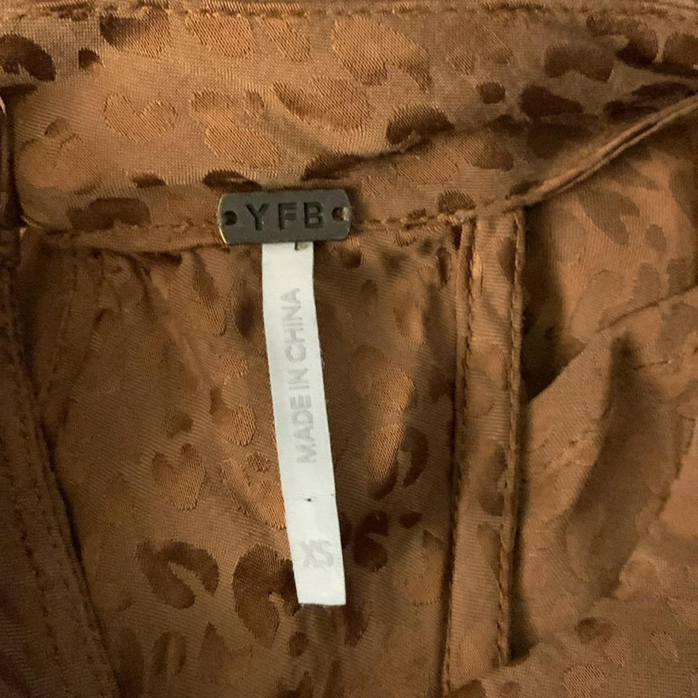 Young Fabulous & Broke Lou Lou Dress In Brown Animal Print - Picture 3 of 4
